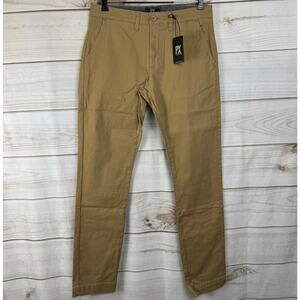 PX Clothing Tan Straight Fit Chino Pants Size 31x34
